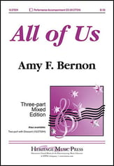 All of Us Three-Part Mixed choral sheet music cover